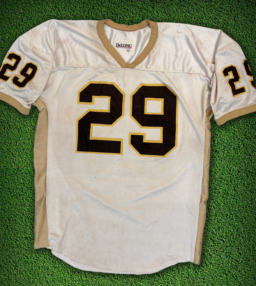 Screen Printed Delong White with Gold