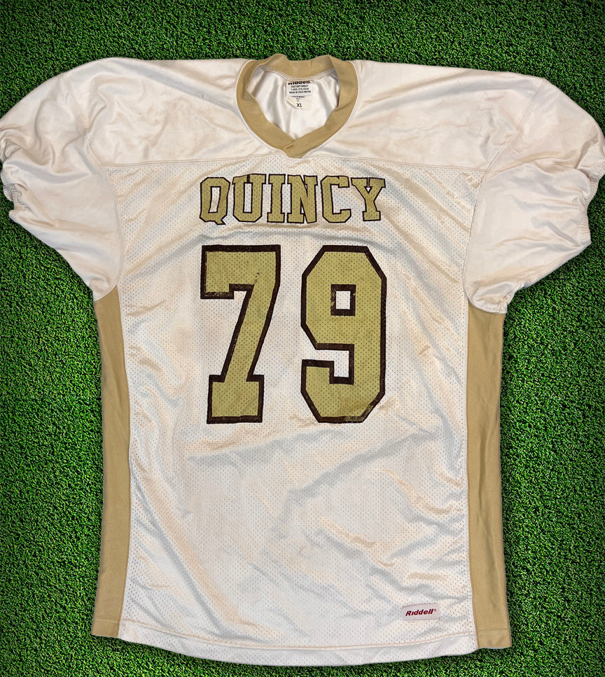 Screen Printed Riddell White with Gold